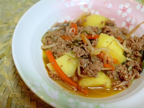 プルコギで韓国風肉じゃが